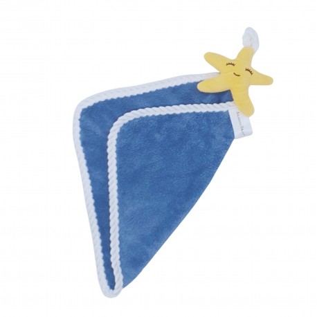 Akarana Baby Hand Towel with Loop, Bathroom Hanging Soft Absorbent Microfiber Hand Towel - Star
