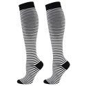 Akarana Maternity Compression Socks Pregnancy Socks Stocking - Black Strips