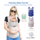 Tautoko Baby Carrier Ergonomic Soft Cotton Newborn to Toddler Maximum Support Comfort Hands Free Carrier (ROYAL AZURE)
