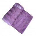 Premium Akarana Bamboo Fiber Cotton Bath Towel - Purple