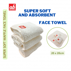 ab Super Soft High Absorbent Thick Waffle Face Towel