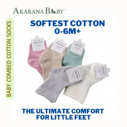 Akarana Baby Combed Cotton Baby Socks