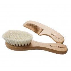 Akarana Baby Goat Wool Baby Hairbrush + COMB