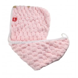 ab Super Absorbent Quick Hair Dry Towel Microfiber Head Wrap Tuala Rambut Wanita Tuala Kepala Serap Air - Pink