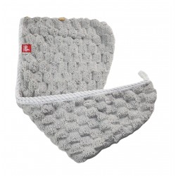 ab Super Absorbent Quick Hair Dry Towel Microfiber Head Wrap Tuala Rambut Wanita Tuala Kepala Serap Air - GREY
