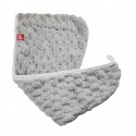 ab Super Absorbent Quick Hair Dry Towel Microfiber Head Wrap Tuala Rambut Wanita Tuala Kepala Serap Air - GREY