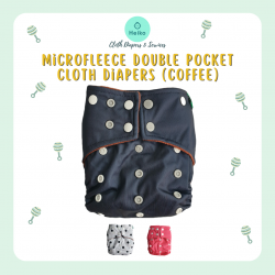 Microfleece Double Pocket Cloth Diapers (Coffee)