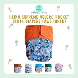 Heiko Supreme Velcro Pocket Cloth Diapers (AWJ Inner)