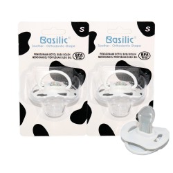 Basilic Orthodontic Soother White Small (2 Pieces)