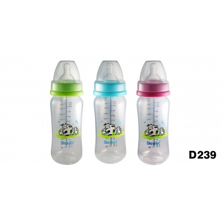 Basilic PP Wide-Neck Feeding Bottle With Anti-Colic Teat 330ml 