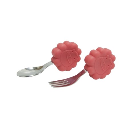 Marcus & Marcus Palm Grasp Spoon & Fork Set (Red Marcus)