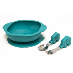 Marcus & Marcus Toddler Mealtime Set (Green Ollie)