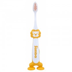 Simba Standing Toothbrush With Suction Pads (Orange)