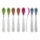OXO TOT Feeding Spoon Set With Soft Silicone (Twin Pack) - Aqua