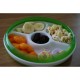 OXO TOT Divided Plate With Removable Ring - Green