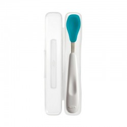 OXO Tot On-the-Go Feeding Spoon with Travel Case (Teal Blue)