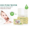 Simba Edi Pure Water Ultra-Thick Baby Wet Wipes (20 Sheets x 3 Packs)