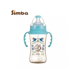 Simba Dorothy Wonderland PPSU Bottle[Handle+Auto Straw]-Wide Neck 360ml (Blue)