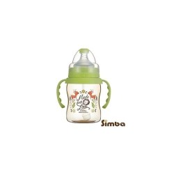 Simba Dorothy Wonderland PPSU Bottle[Handle+Auto Straw]-Wide Neck 200ml (Green)