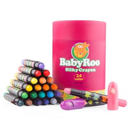 Joan Miro Babyroo Silky Washable Crayon - 24ct