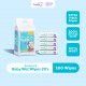 Hoppi Premium 99% Baby Water Wipes / Baby Wipes / Wet Wipes / Wet Tissue - 20 Wipes x 5 Packs