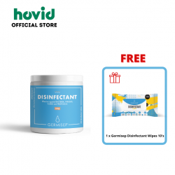 Hovid Germisep 2.5G 100's Disinfectant tablets + FREE Germisep Disinfectants Wipes (10's)