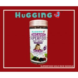 HUGGING LOVE ORGANIC BABY SUPERFOOD - Wild Rice Noodles [HALAL & ORGANIC CERTIFIED][200G PER BOTTLE]