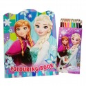Disney Frozen Magic Coloring Book With Long Color Pencil Set