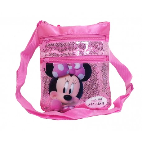 Disney Minnie Mouse Sparkling Stylish Pocket Sling Bag