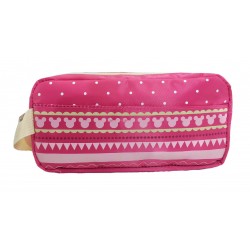 Disney Minnie Mouse Pink Line One Zip Pencil Bag