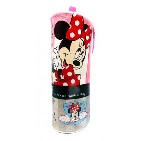 Disney Minnie Mouse Lovely Cupcake Round Pencil Bag