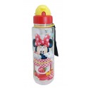 Disney Minnie Mouse Starwberry Jam 650ML  Tritan Bottle With Straw