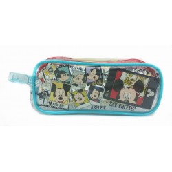 Disney Mickey Mouse Selfie Transparent Square Pencil Bag Set