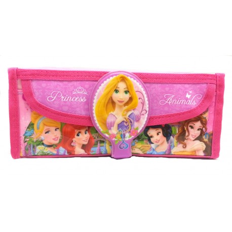 Disney Princess Animals Square Pencil Bag With Pocket  
