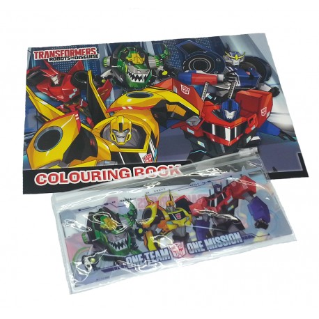Transformers One Team Coloring Book Set