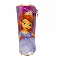 Disney Sofia The First Sparkling Purple Round Pencil Bag