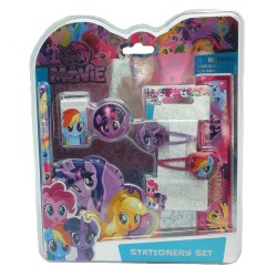 My Little Pony Movie 6Pcs Stationery With Hair Clip Set