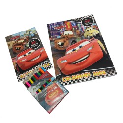 Disney Cars3 Activity & Coloring Book With Color Pencil Set