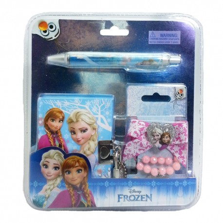 Disney Frozen Notebook Set with Hair Accessories