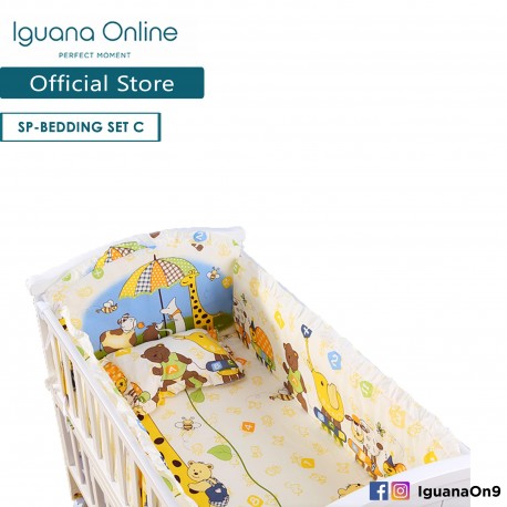 Iguana Online 100 Cotton Baby Soft Crib Bedding Set Sheet Head