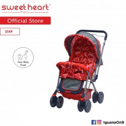 Sweet Heart Paris Stroller (Red) with Reversible Handlebar