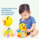 Iguana Online Early Education Electric Baby Toy Bump and Go Dancing Duck with Music for Children Ki