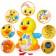 Iguana Online Early Education Electric Baby Toy Bump and Go Dancing Duck with Music for Children Ki