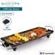 Iguana Online Non-Stick Electric BBQ Frying Pan Teppanyaki Grill Pan Smokeless