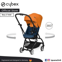 CYBEX GOLD EEZY S TWIST (Tropical Blue) Stroller With 360 Degree Rotation - Cybex Malaysia Official