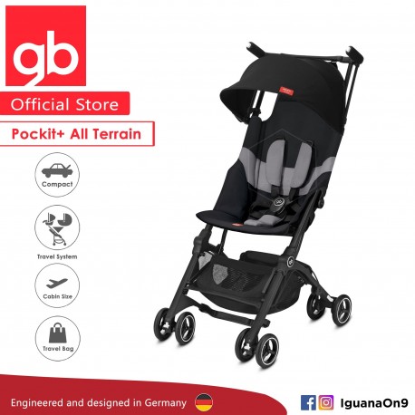 gb pockit stroller black