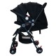 Sweet Heart Paris 2 in 1 Travel System Stroller with Two Way Push (Black)