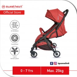 Sweet Heart Paris Compact Stroller Savannah 2.0 with Free Travel Bag (Red)