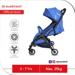 Sweet Heart Paris Compact Stroller Savannah 2.0 with Free Travel Bag (Blue)