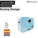 Suavinex Accessories Nursing Box Feeding Bottle Soother Pacifier Storage Holder Aluminium (Teal)